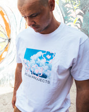 Load image into Gallery viewer, RIVVIA BLUE SKY T-SHIRT WHITE