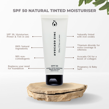 Load image into Gallery viewer, AVOCADO ZINC - SPF 50 Natural Tinted Moisturiser - Medium-Dark