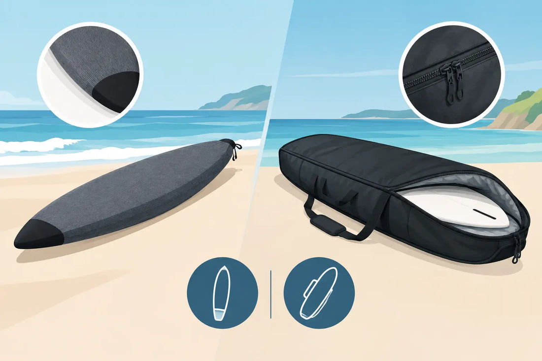 Surf Socks vs Board Bags: What Protects Your Board?
