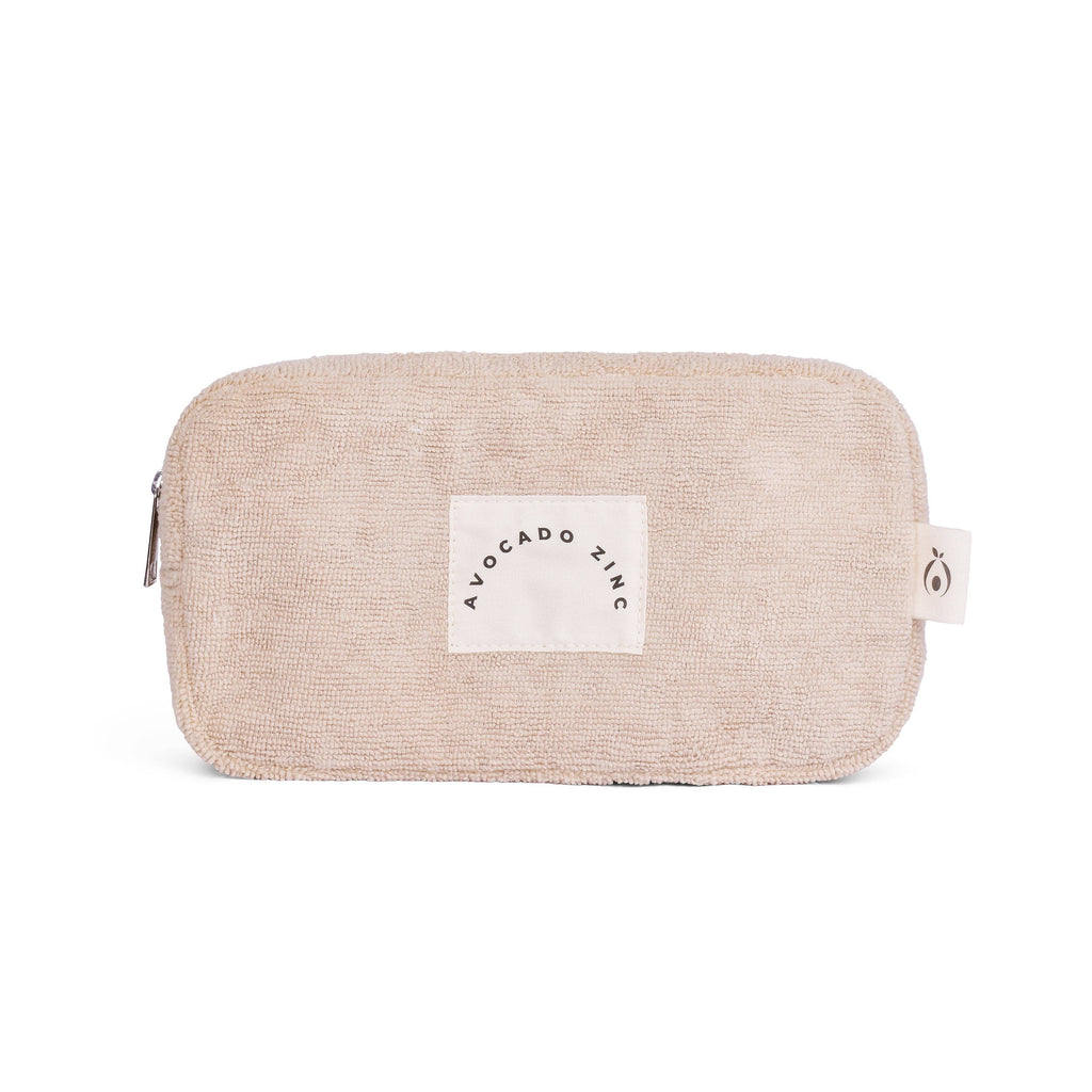 AVOCADO ZINC - Terry Towelling Pouch - Latte