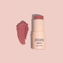 Load image into Gallery viewer, AVOCADO ZINC - SPF 50 Natural Lip &amp; Cheek Tint - Berry
