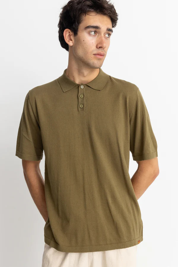 RHYTHM Essential Knit Ss Polo
