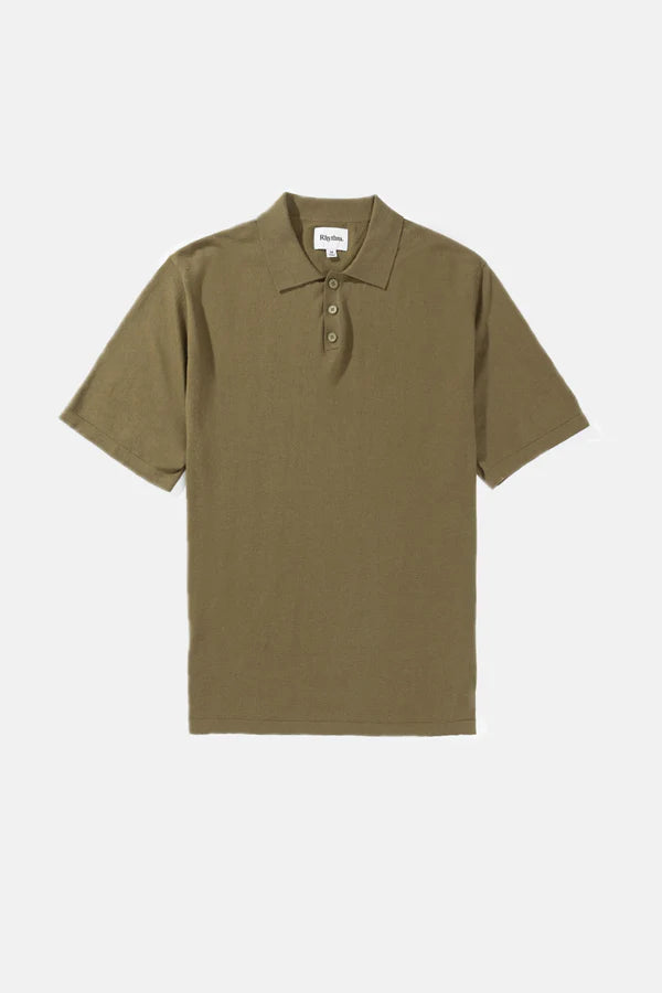 RHYTHM Essential Knit Ss Polo