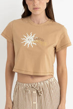 Load image into Gallery viewer, Rhythm Follow The Sun Crop Crew Tee
