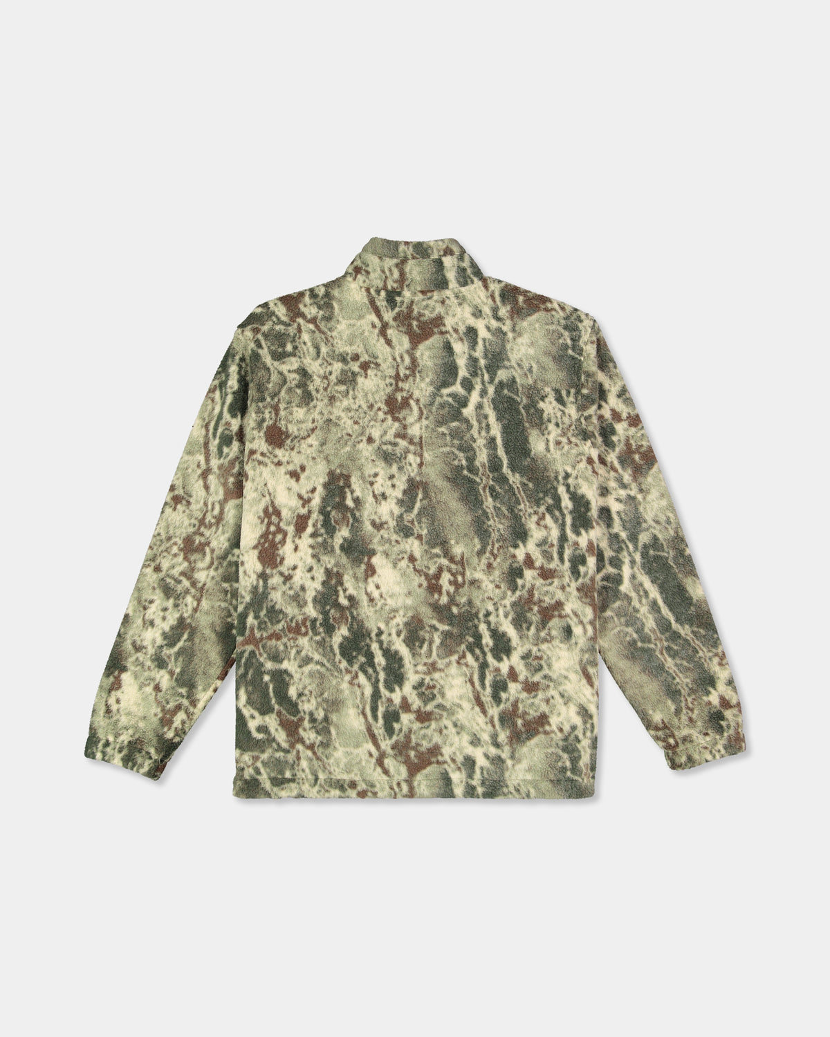 Mens Boundary Mock Neck Zip Up Fleece Jacket -BILLABONG