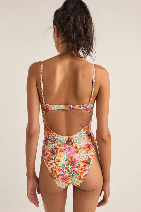 RHYTHM Sierra Floral Tie Front One Piece