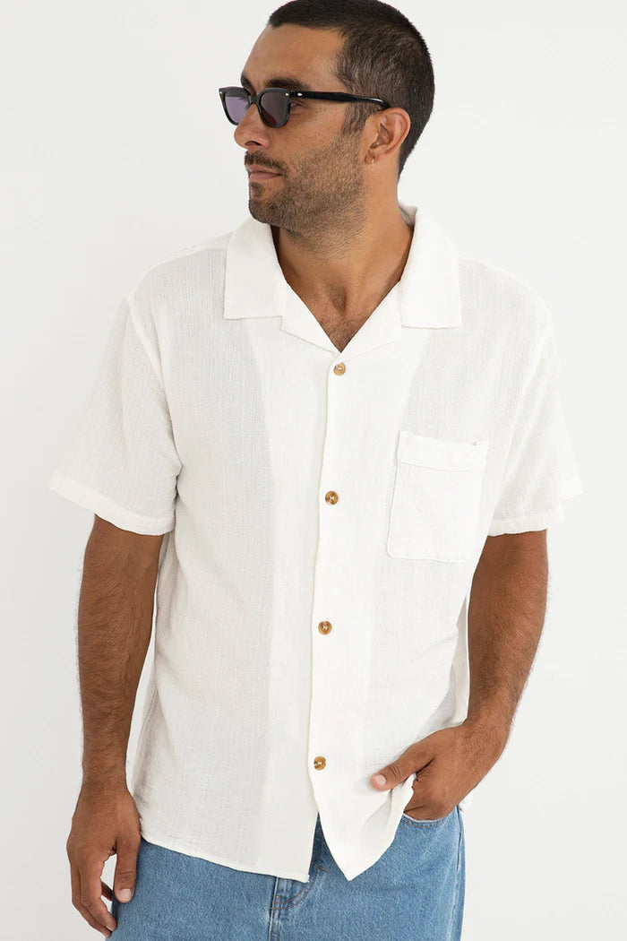 RHYTHM Daytona Ss Shirt White