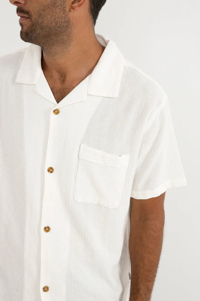 RHYTHM Daytona Ss Shirt White