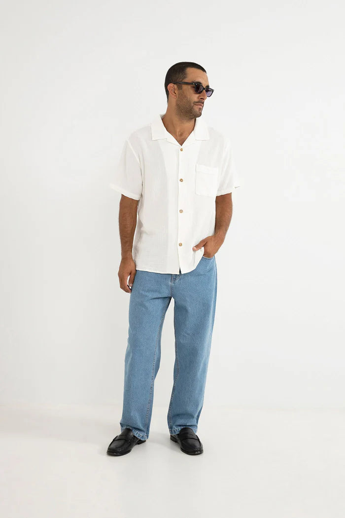 RHYTHM Daytona Ss Shirt White