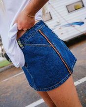 Load image into Gallery viewer, RUSTY Flip Mommy Low Rise Mini Denim Skirt
