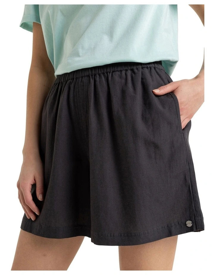 ROXY Womens Sol Vibes Elastic Waist Shorts