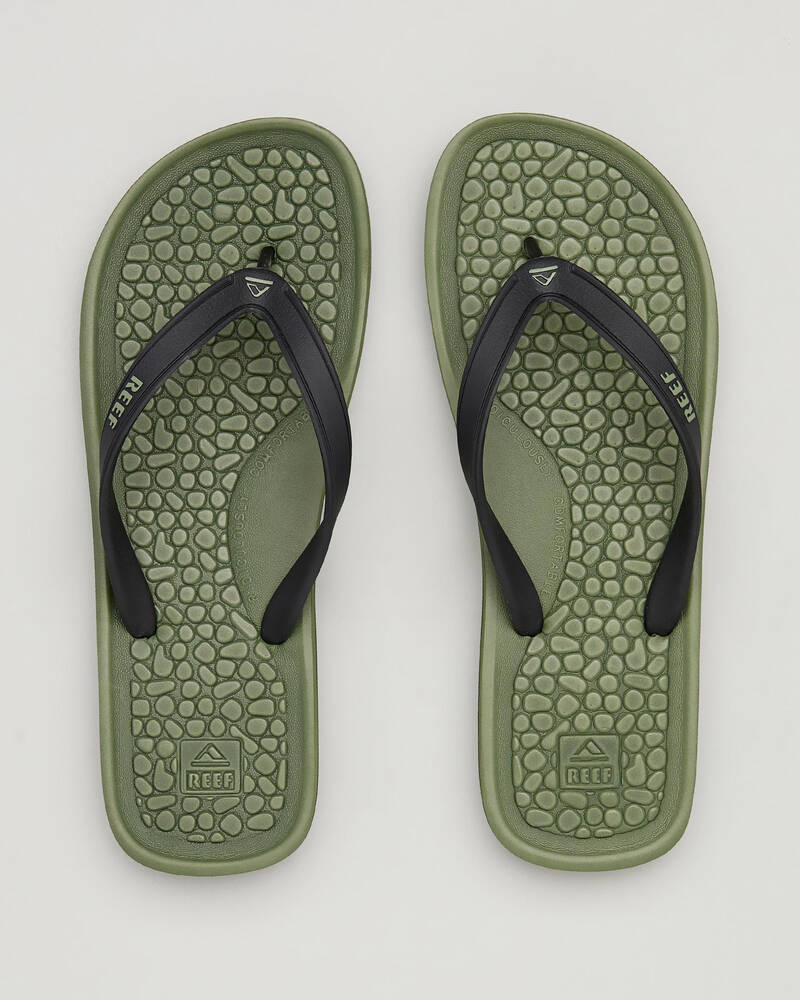 REEF - G-Land Rubber Thongs - OLIVE