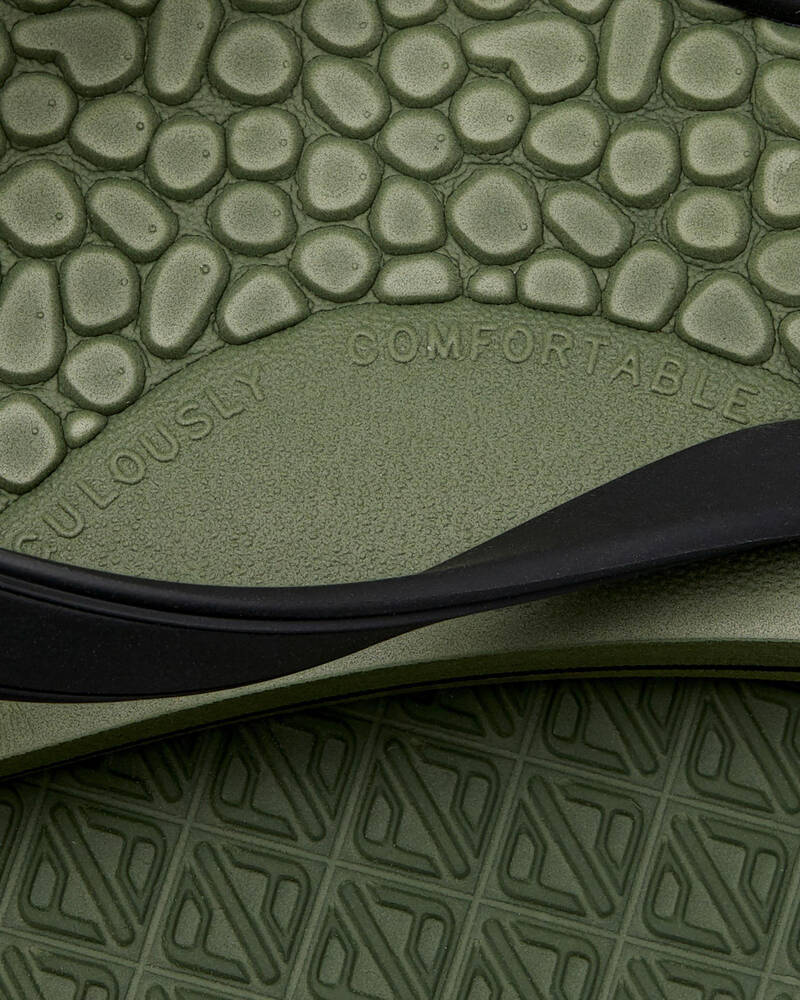 REEF - G-Land Rubber Thongs - OLIVE