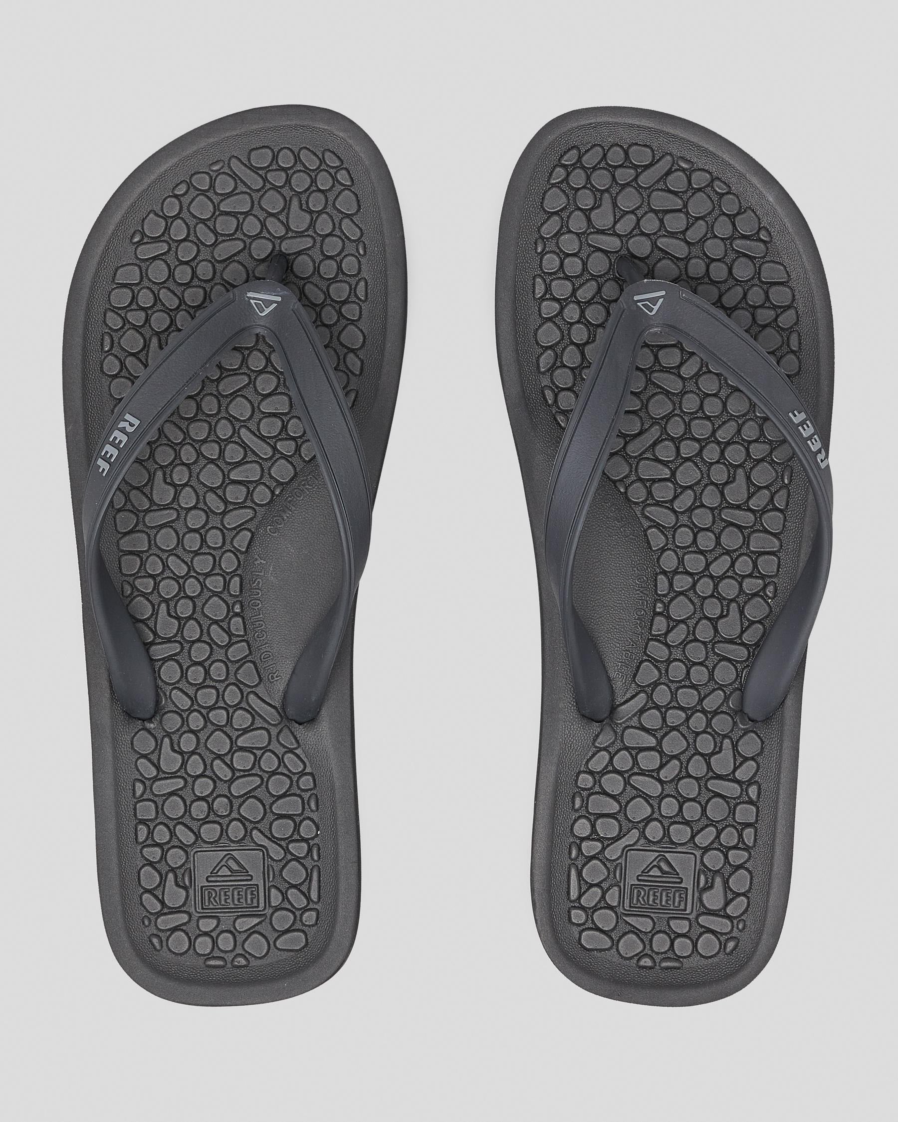 REEF - G - Land Rubber Thongs - BLACK