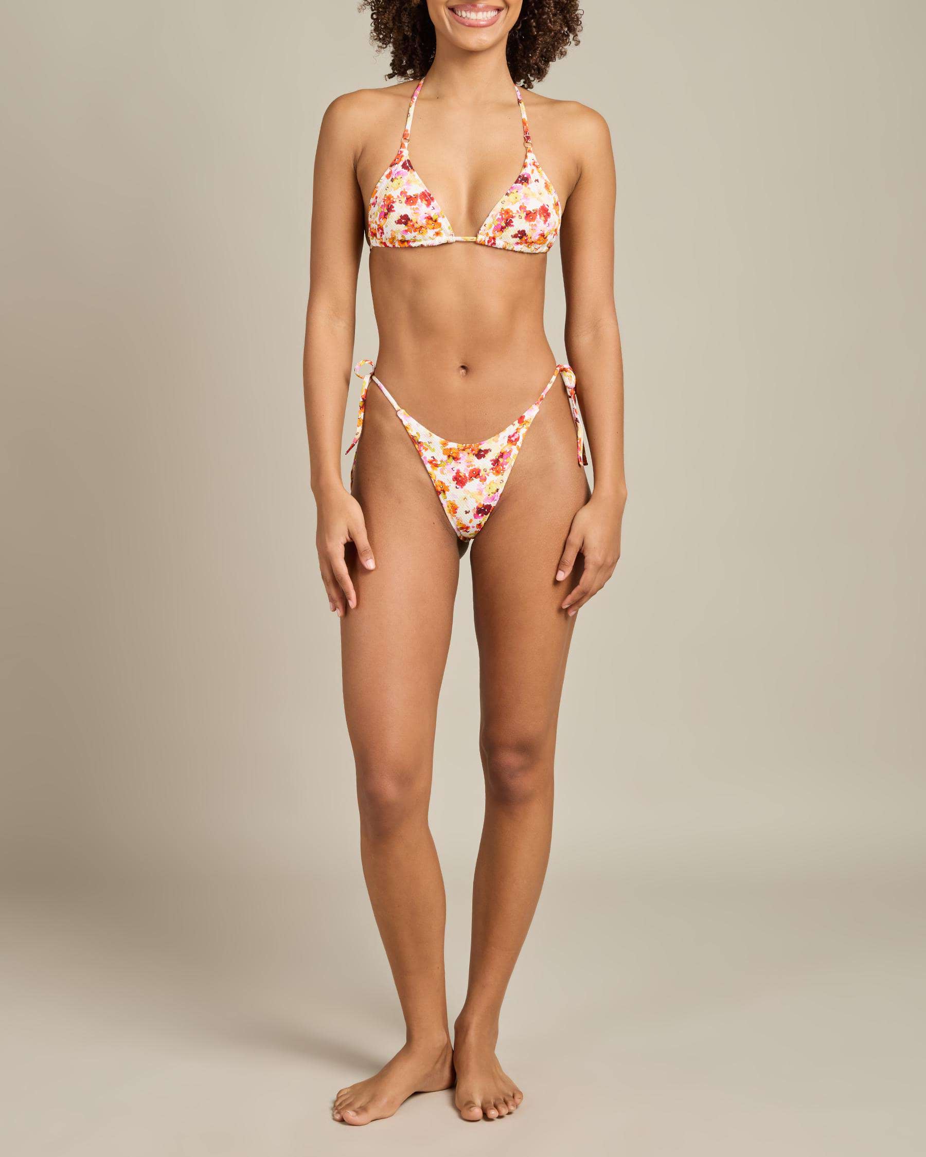 RHYTHM Haven Floral Sliding Triangle Bikini Top