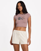 Billabong Womens Cloud Nine Elastic Waist Shorts