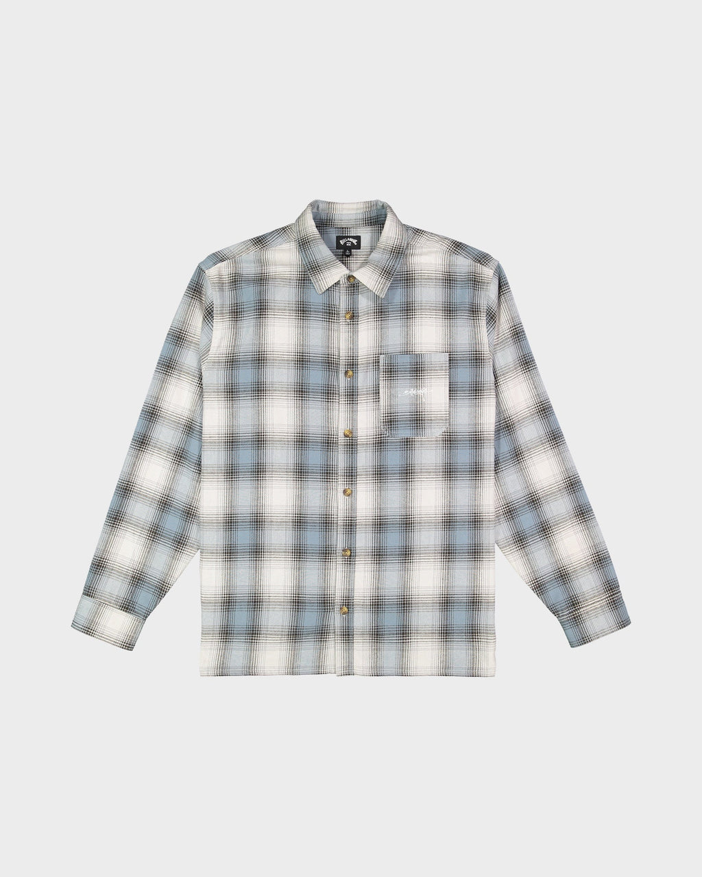BILLABONG Mens Script Long Sleeve Flannel Shirt