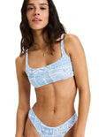 ROXY Womens Flowers Wave Bralette Bikini Top