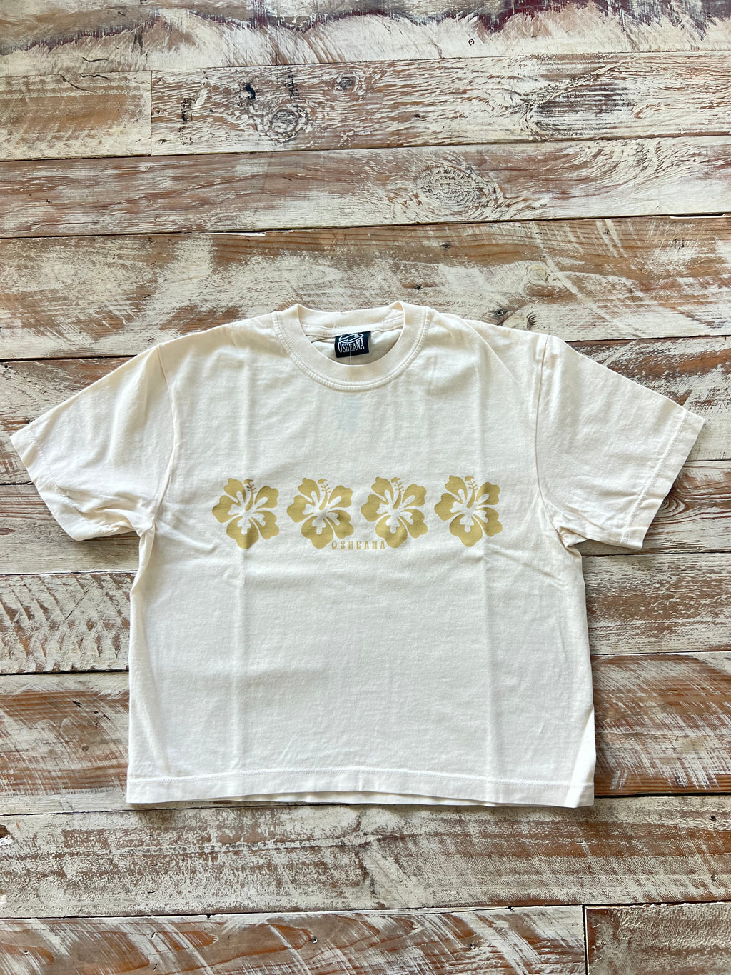 OSHEANA Hibiscus Box Tee - Sand