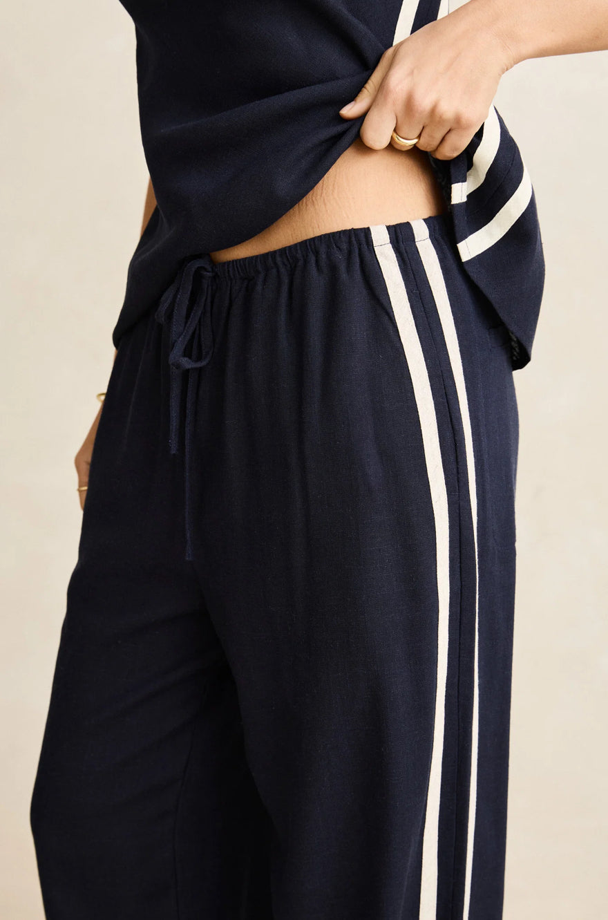 Rhythm Contrast Linen Pant