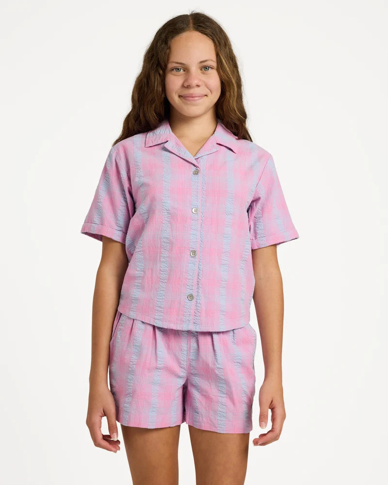 Girls 8-16 Phoebe Check Woven Shorts - ROXY