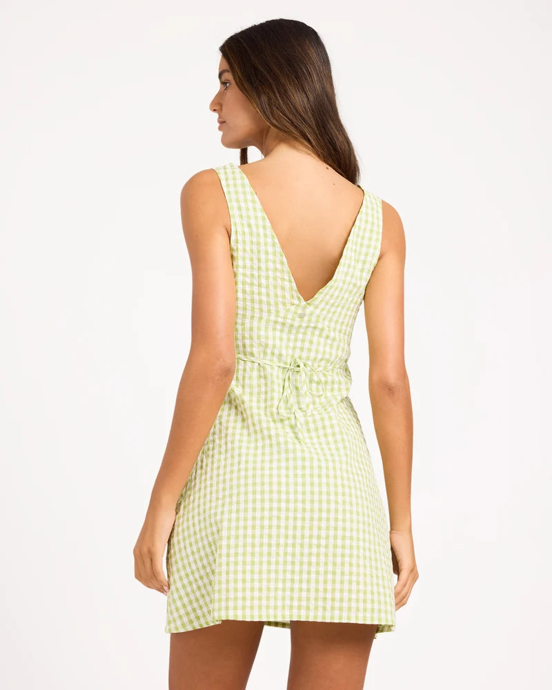 Womens Charlie Check Mini Dress-ROXY