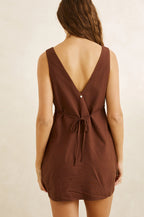 Rhythm Venice Mini Dress Chocolate