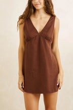 Rhythm Venice Mini Dress Chocolate
