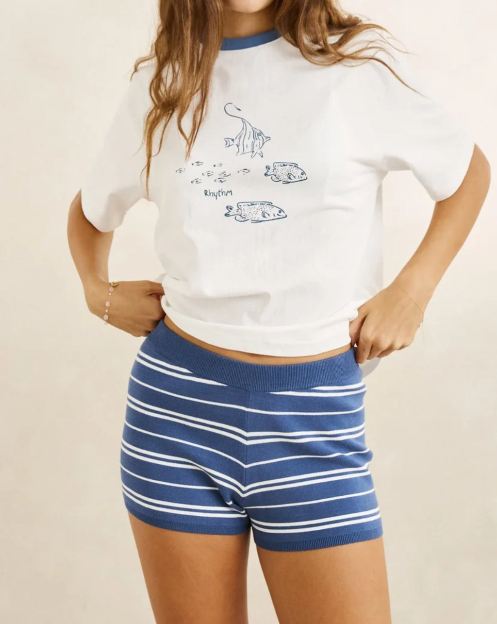 RHYTHM Vista Stripe Knit Short