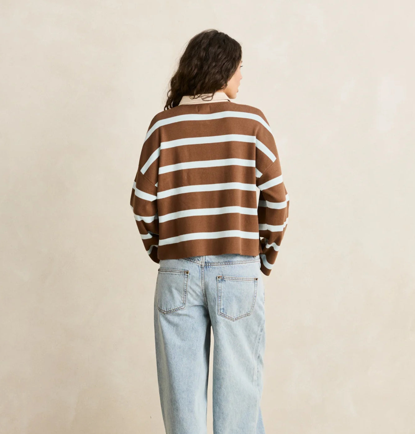 Rhythm Rugby Polo Knit Sweatshirt