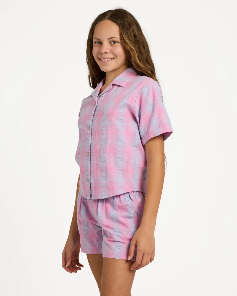 Girls 8-16 Phoebe Check Woven Shorts - ROXY
