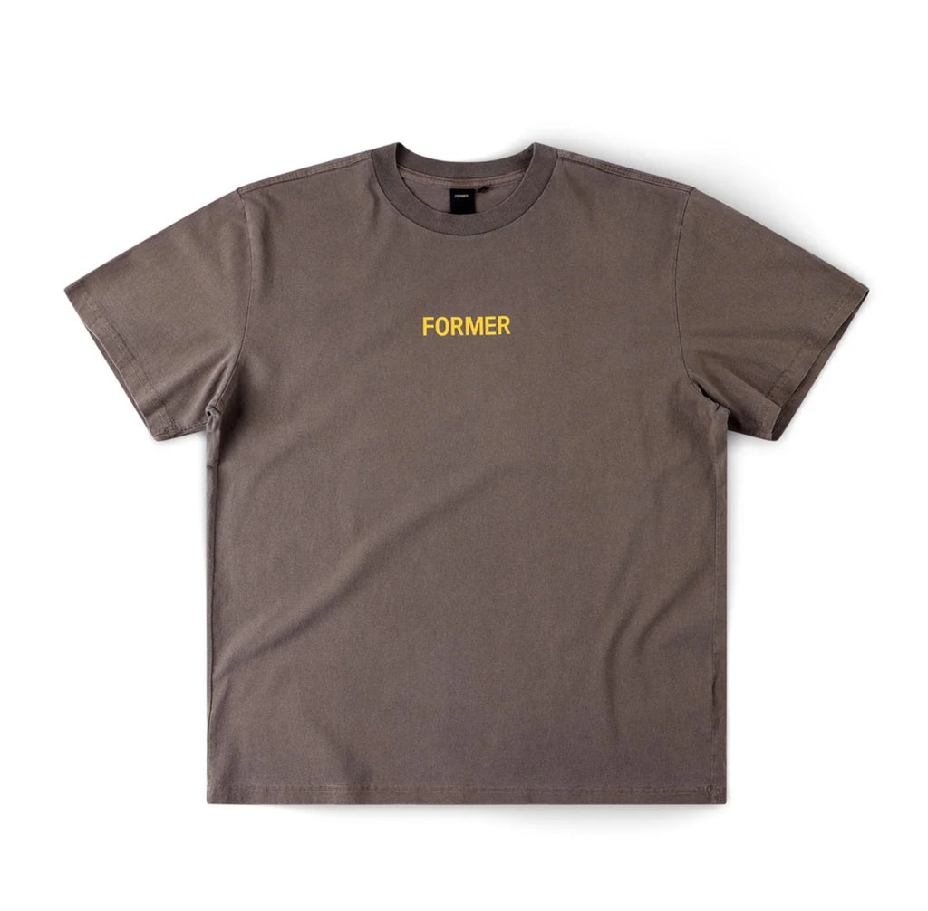 LEGACY OVERDYE T-SHIRT WASHED BROWN -FORMER