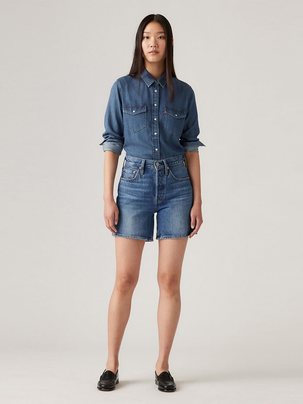 LEVI'S® WOMEN'S 501® MID-THIGH SHORTS