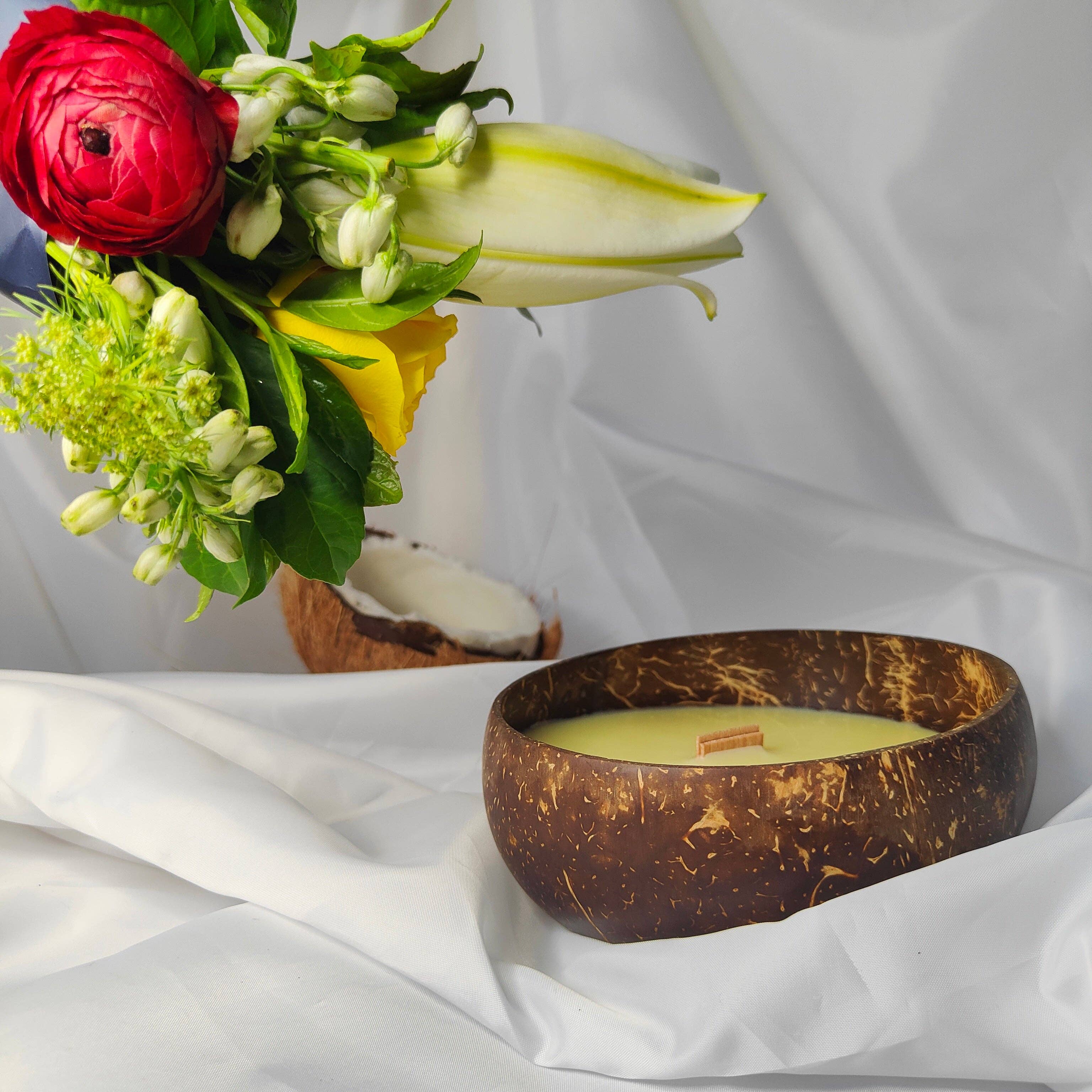 Summer vibes Coconut Shell | Pure Coconut Wax | 420G Candle NEW
