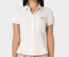 Missy May Striped Shirt Oatmeal