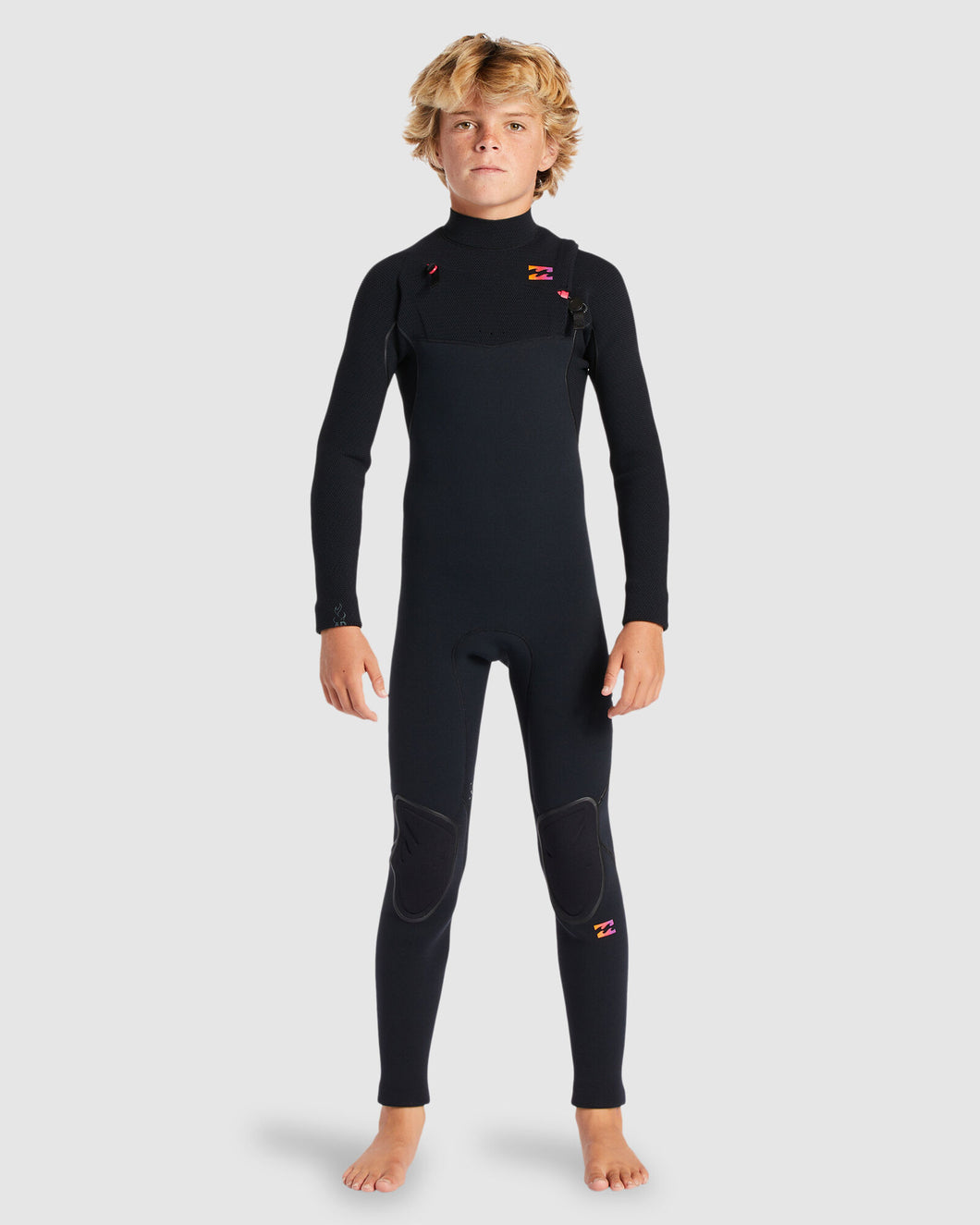 BILLABONG Boys 8-16 302 Furnace Comp Chest Zip Wetsuit