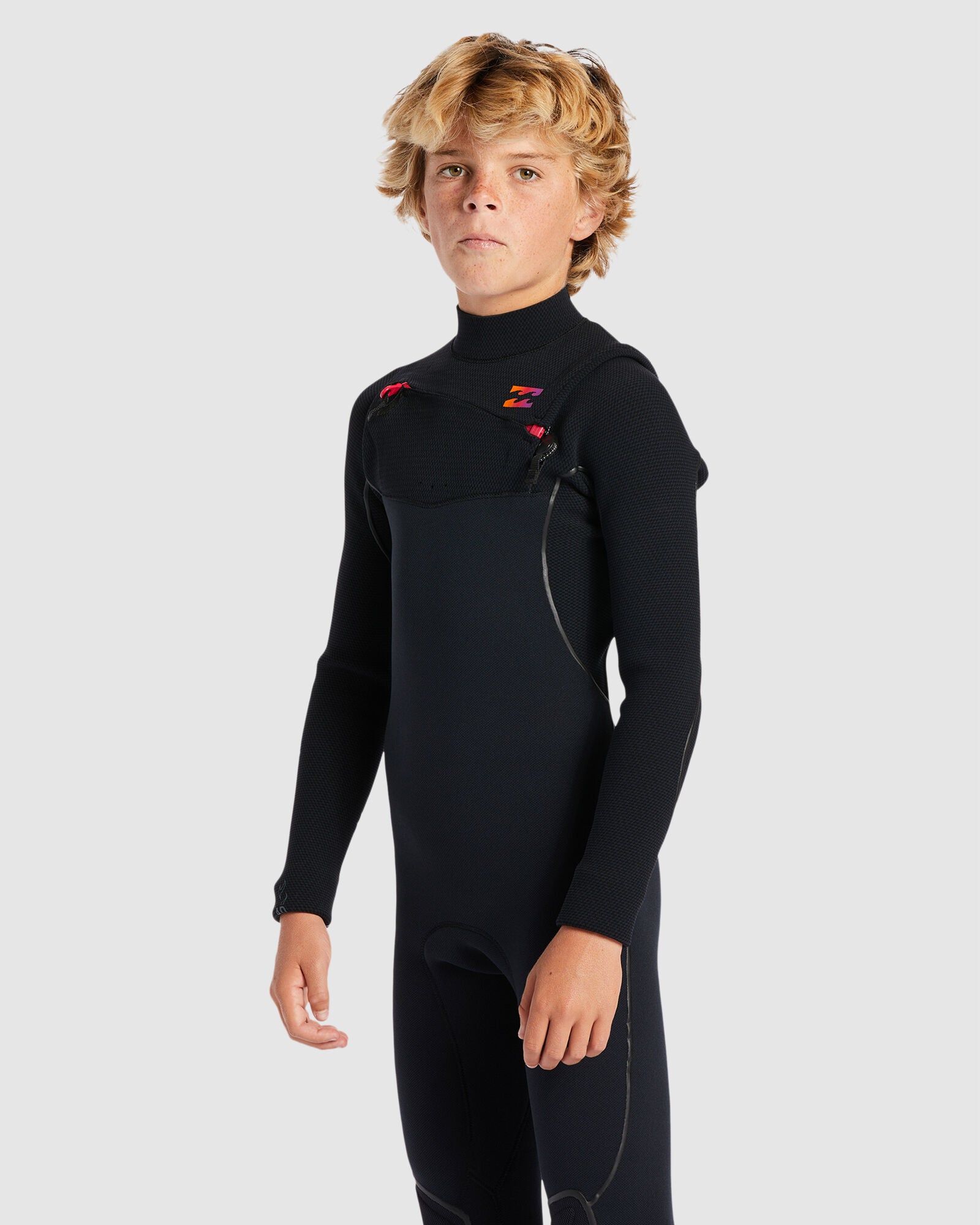 BILLABONG Boys 8-16 302 Furnace Comp Chest Zip Wetsuit