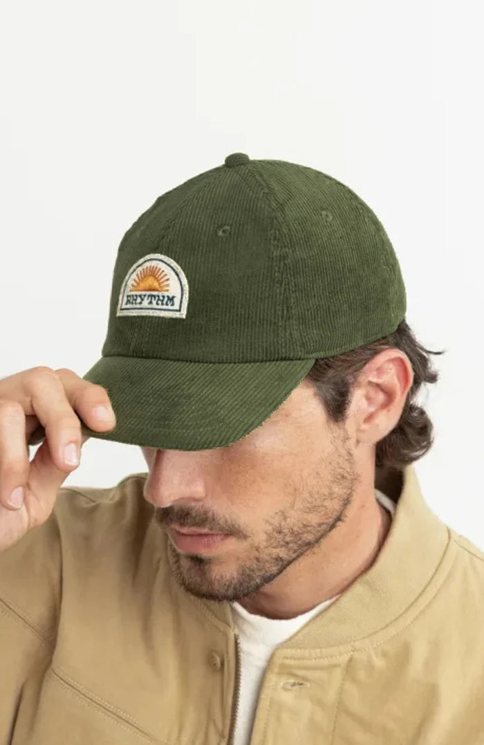 RHYTHM Awake Cord Cap Olive