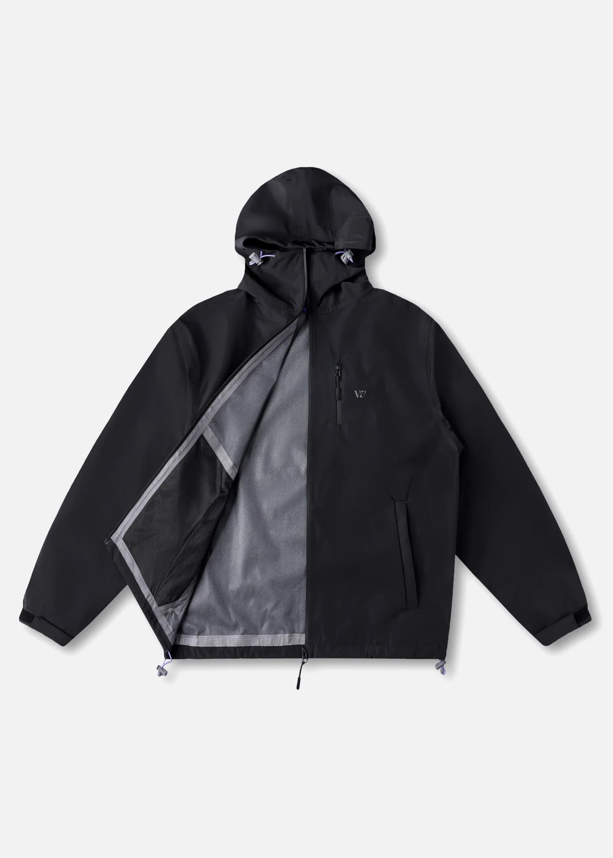 RIVVIA-DISCOVERY WATERPROOF JACKET : BLACK