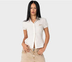 Missy May Striped Shirt Oatmeal