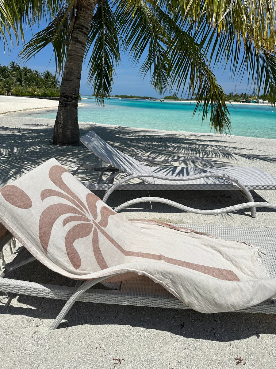 SALTY SHADOWS Palm Tree Turkish Towel