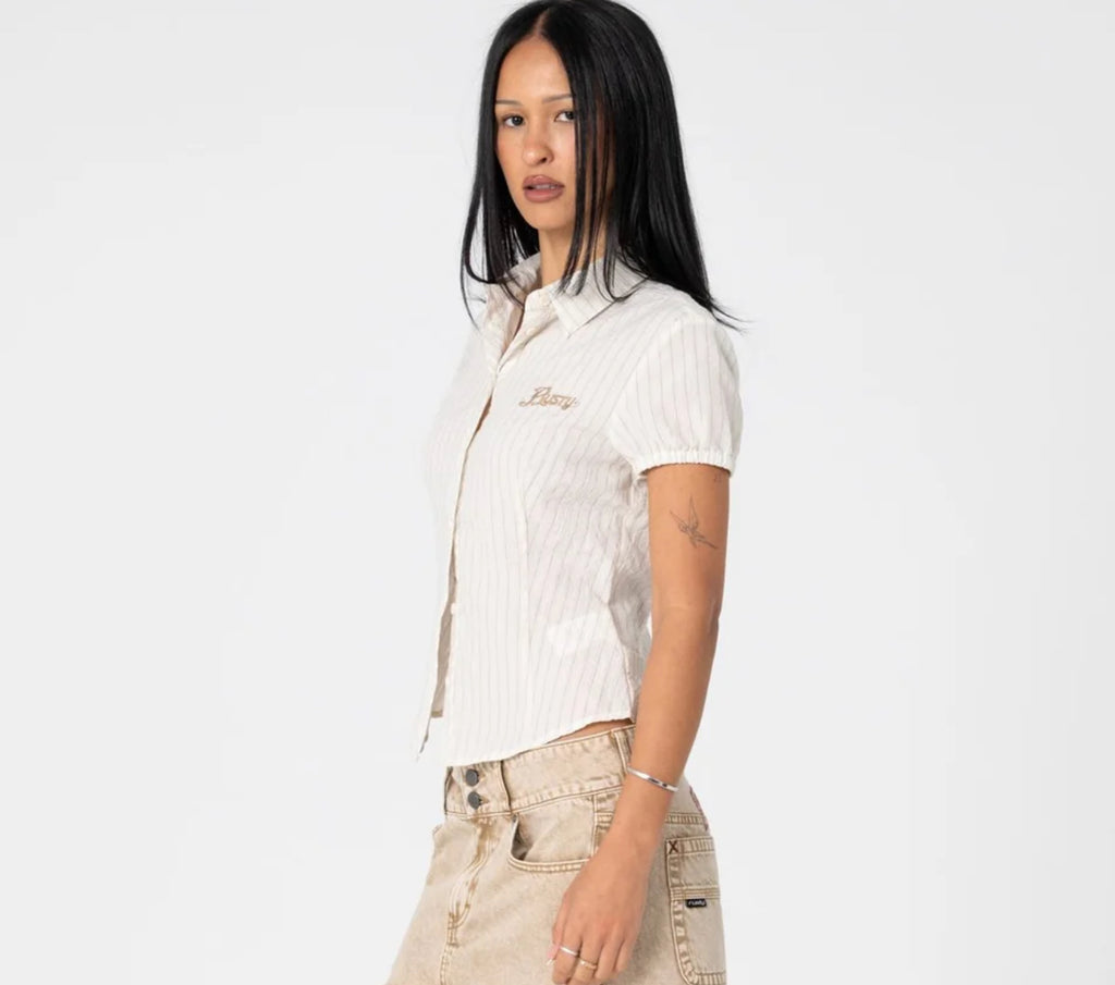 Missy May Striped Shirt Oatmeal