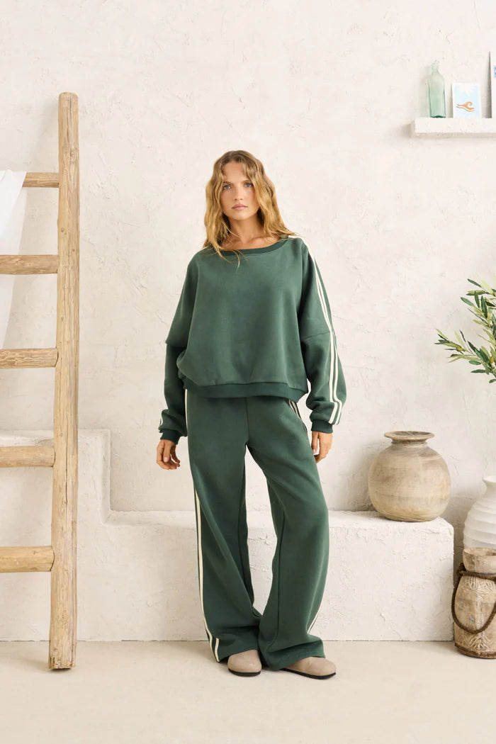 RHYTHM Contrast Sweatshirt Hunter