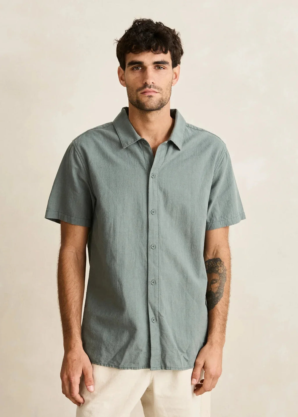 RHYTHM Classic Linen Short Sleeve Shirt