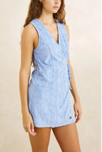 Rhythm Bayside Terry Towelling Wrap Mini Dress