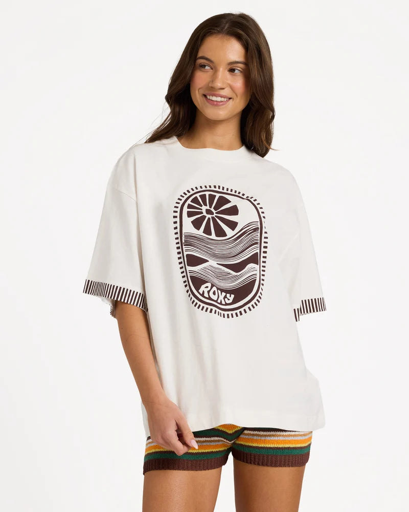 Womens Sunscape T-Shirt- ROXY