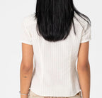 Missy May Striped Shirt Oatmeal