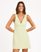 Womens Charlie Check Mini Dress-ROXY