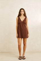 Rhythm Venice Mini Dress Chocolate