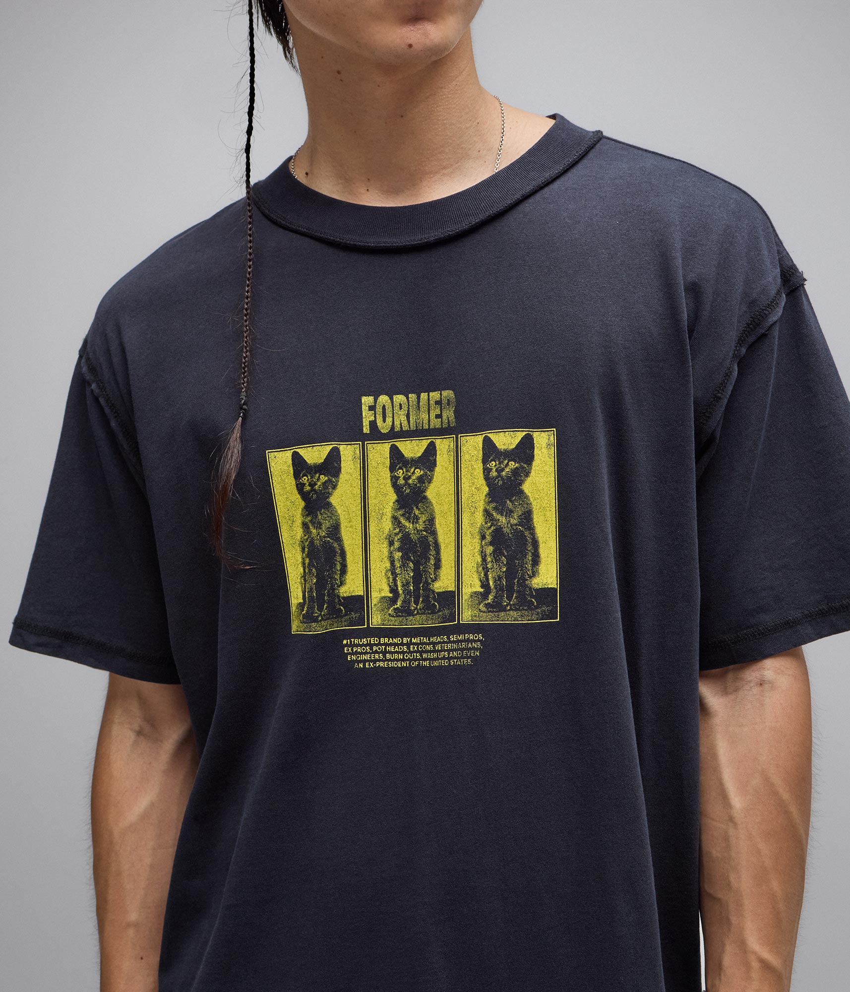 FORMER VET T-SHIRT // WASHED BLACK